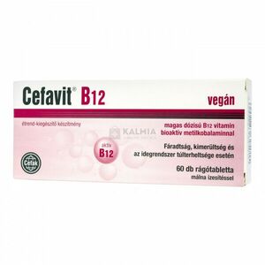 Cefavit B12 rágótabletta 60 db kép