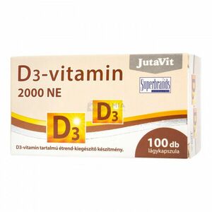 JutaVit D+-vitamin 2000 NE étrend-kiegészítő kapszula 100 db kép