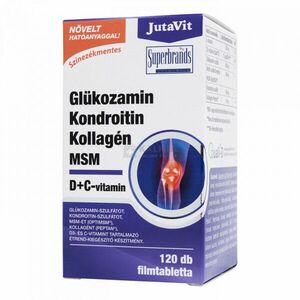 JutaVit Glükozamin Kondroitin Kollagén MSM D + C-vitamin tabletta 120 db kép