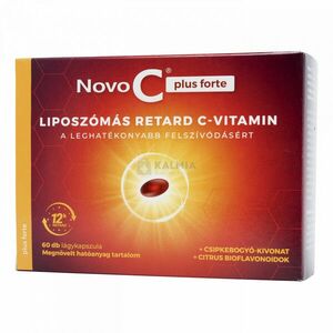 Novo C Plus Forte liposzómás retard C-vitamin lágykapszula 60 db kép