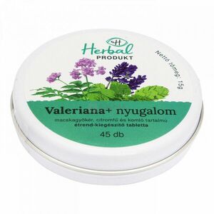Herbalprodukt Valeriana+ nyugalom tabletta 45 db kép