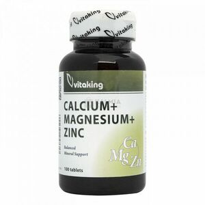 Vitaking Calcium + Magnesium + Zinc tabletta 100 db kép