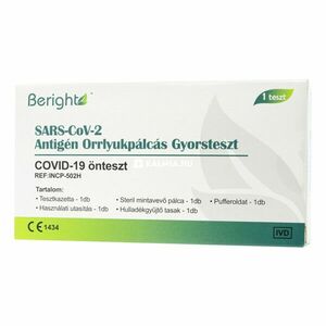 Beright Covid-19 antigén gyorsteszt orrlyukpálcás 1 db kép
