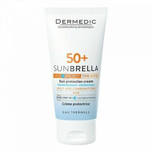Dermedic Sunbrella fényvédő SPF50+ arckrém zsíros és kombinált bőrre 50 ml kép