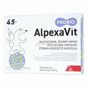 AlpexaVit ProBio 45+ kapszula felnőtteknek 45 éves kortól 30 db kép