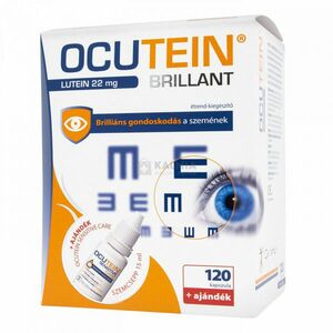 Ocutein Brillant lágyzselatin kapszula 120 db + Ocutein Sensitive Care szemcsepp 15 ml kép