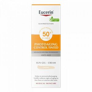 Eucerin Sun Photoaging Control színezett SPF50+ napozókrém arcra light 50 ml kép