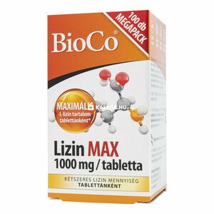 BioCo lizin max 1000 mg kapszula 100 db kép
