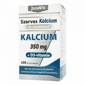 JutaVit Szerves Kalcium 350 mg + D3-vitamin filmtabletta 100 db kép