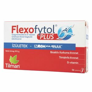Flexofytol plusz gyógynövényeket és D-vitamint tartalmazó tabletta 56 db kép