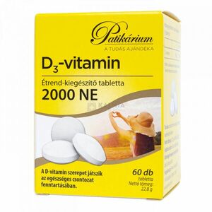 Patikárium D3-vitamin tabletta 60 db kép