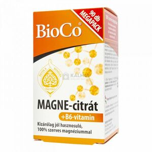 BioCo Magne-Citrát +B6-vitamin filmtabletta Megapack 90 db kép