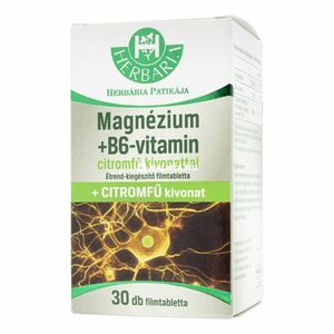 Herbária magnézium + B6-vitamin filmtabletta citromfű kivonattal 30 db kép