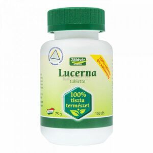 Zöldvér Lucerna 100% tabletta 150 db kép