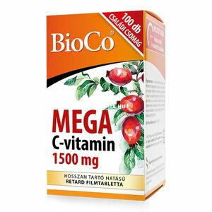 BioCo Mega C-vitamin 1500 mg filmtabletta 100 db kép