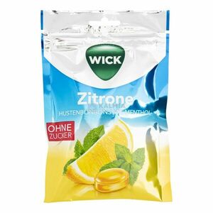 Wick citrom-mentol cukormentes torokcukorka 72 g kép