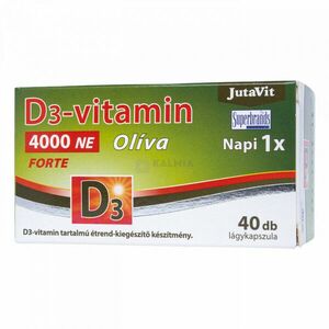 JutaVit D3-vitamin Forte 4000 NE olíva lágykapszula 40 db kép