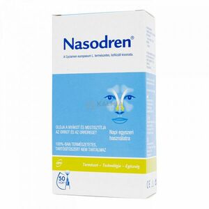 Nasodren orrspray + oldószer 50 mg + 5 ml kép