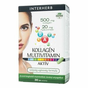Interherb Kollagén Multivitamin tabletta 30 db kép