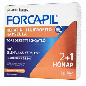 Forcapil Keratine + hajerősítő kapszula 180 db kép
