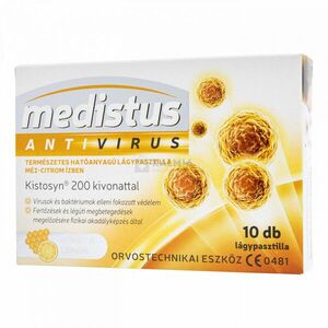 Medistus antivirus mézes-citromos lágypasztilla 10 db kép