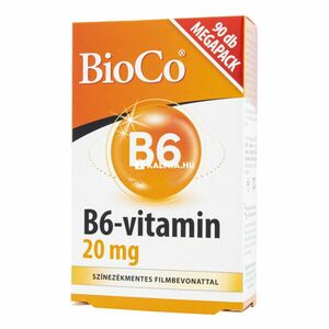 BioCo B6-vitamin 20 mg filmtabletta 90 db kép
