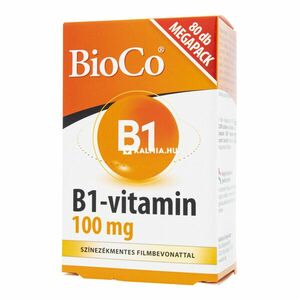 BioCo B1-vitamin 100 mg filmtabletta 80 db kép