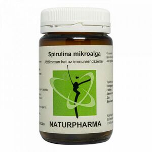 Naturpharma Spirulina 400 mg Mikroalga tabletta 120 db kép
