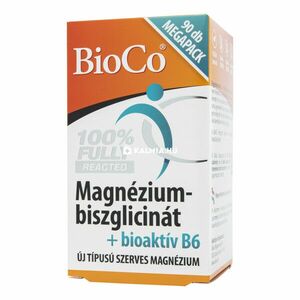 BioCo magnézium-biszglicinát + bioaktív B6-vitamin tabletta 90 db kép