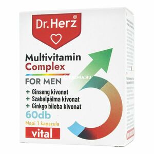 Dr. Herz multivitamin komplex kapszula férfiaknak 60 db kép