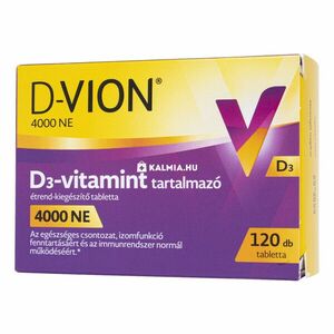 D-vion D3-vitamin 4000 NE tabletta 120 db kép