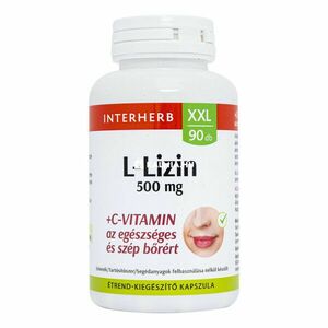 Interherb L-Lizin 500 mg + C-vitamin kapszula 90 db kép