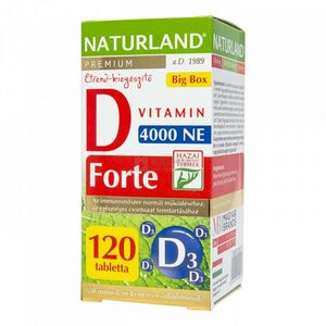 Naturland Prémium D-vitamin forte tabletta 120 db kép