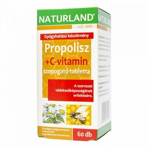Naturland Propolisz C-vitamin tabletta 60 db kép