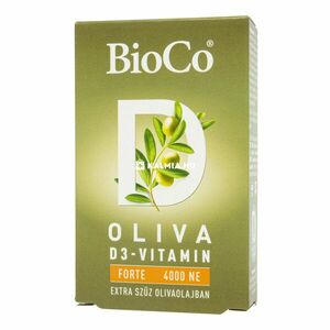 BioCo Oliva D3-vitamin Forte 4000NE lágyzselatin kapszula 60 db kép