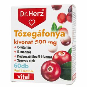 Dr. Herz Tőzegáfonya kivonat 500 mg kapszula 60 db kép