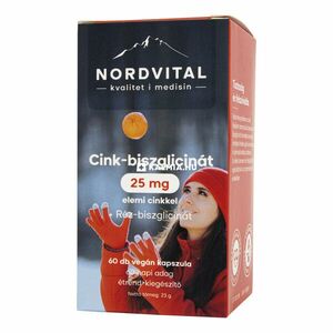 Nordvital Cink-biszglicinát 25 mg kapszula 60 db kép