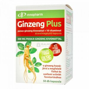 Innopharm Ginzeng Plus panax-ginzeng kivonattal +10 vitaminnal kapszula 50 db kép