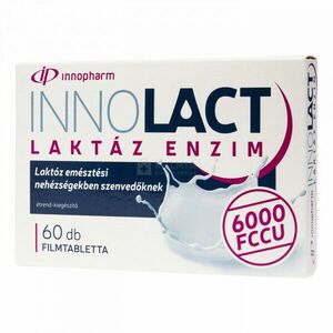 Innopharm Innolact Laktáz enzim 6000 FCCU étrend-kiegészítő filmtabletta 60 db kép