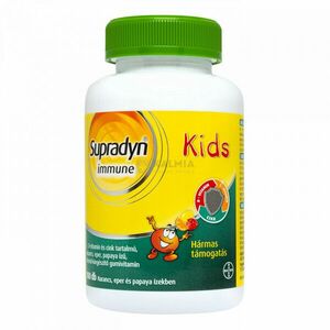 Supradyn Immune Kids C- és D-vitamin + Cink gumivitamin 100 db kép
