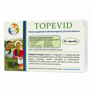 Topevid étrend-kiegészítő tabletta 30 db kép