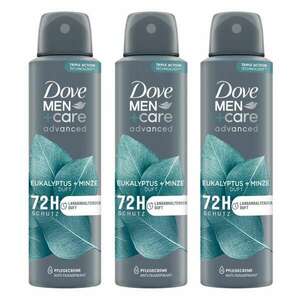 Dove Men+Care Advanced férfi Dezodor Eucalyptus + Mint 3x150ml kép