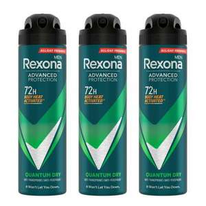 Rexona Men Advanced Protection férfi Dezodor Quantum Dry 3x150ml kép