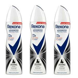 Rexona Advanced Protection Invisible női Dezodor Black & White 3x150ml kép