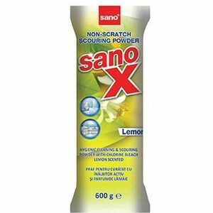 Tisztítópor Tartalék - Sano X Non-scratch Scouring Powder Lemon Refill, 600 g kép