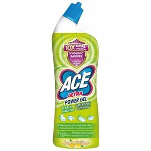Citrom Illatú Fehérítő és WC Mosószer - ACE Ultra Power Gel Bleach + Detergent Lemon Parfume, 750 ml kép