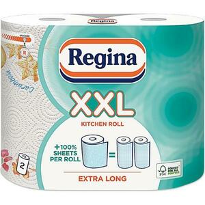 Konyhai Törlőpapír, 2 Rétegű - Regina XXL Kitchen Roll Extra Long, 2 tekercs kép
