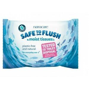 Nedves Toalett Papír Safe to Flush Moist Tissues Natracare, 30 db. kép