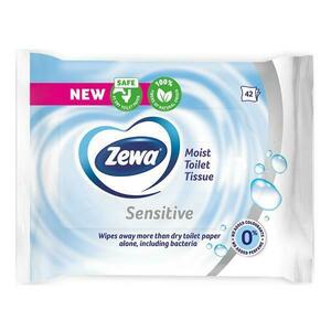 Nedves Toalettpapír Érzékeny Bőrre - Zewa Moist Toilet Tissue Sensitive, 42 db. kép