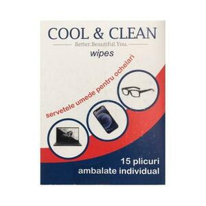 Nedves Törlőkendők, Szemüvegnek - Cool&Clean - Wipes, 15 darab kép
